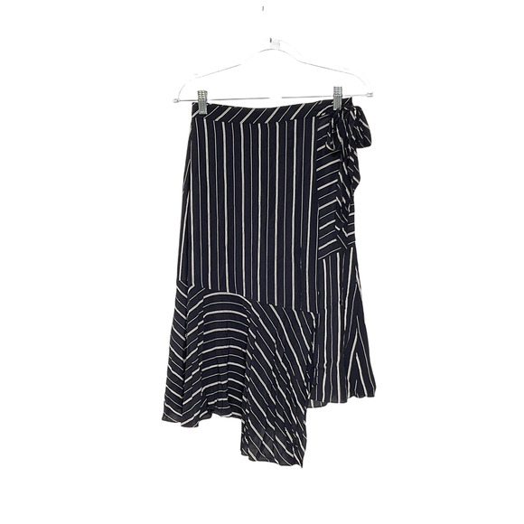 Joie Blue Striped Midi Skirt - Picture 1 of 4